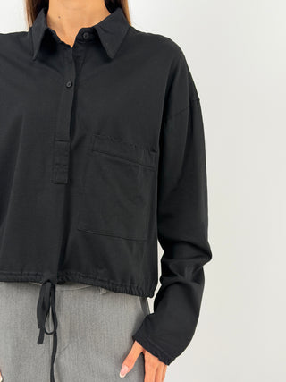 Black Collared Sweater