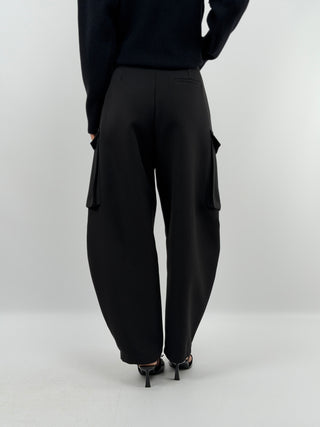 Black Cargo Trousers - Lumina
