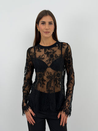 Black Lace Top