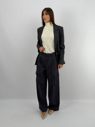 Pantalone Cargo Blu - Lumina