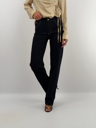 Jeans Straight Leg Lavaggio Zero