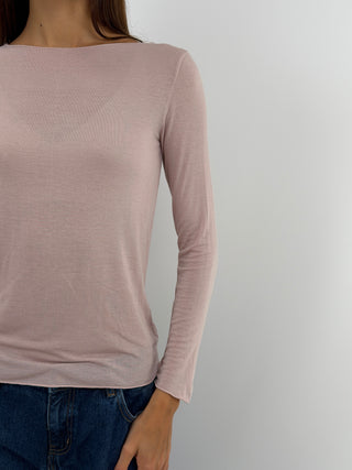 Pull Ultra-Léger avec Cachemire Rose Poudré