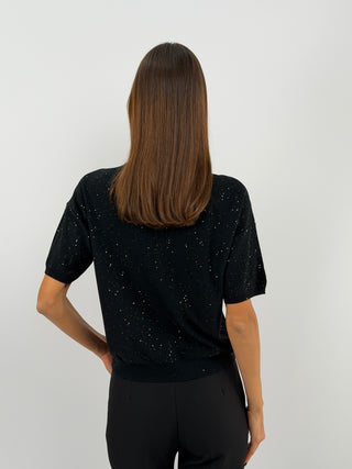 Maglia Sequin Nera