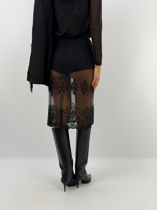 Black Tulle Skirt - Lumina