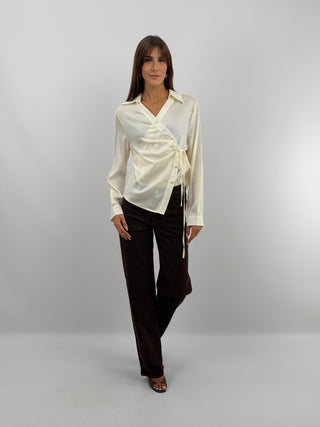 Jeans Straight Leg Marroni
