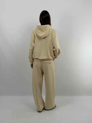 Set Felpa e Pantalone Crema - Lumina