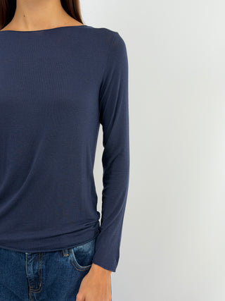 Pull Ultra-Léger avec Cachemire Bleu