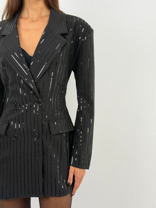 Abito Blazer Nero con Paillettes