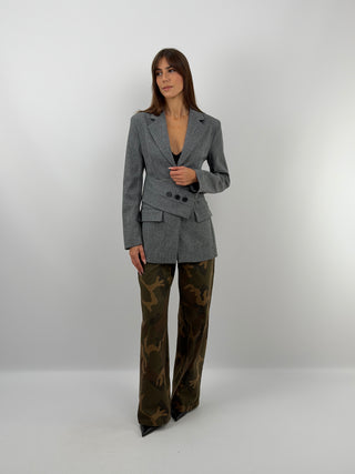 Blazer Grigio con Fascia - Lumina