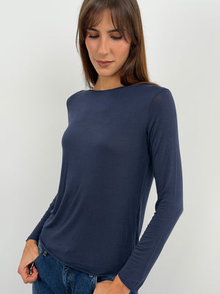 Pull Ultra-Léger avec Cachemire Bleu