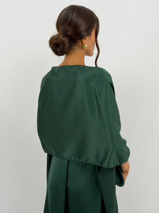 Stola in Satin Verde Smeraldo