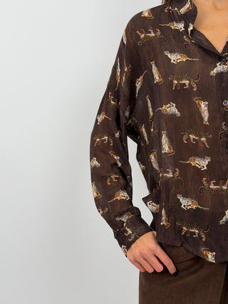 Brown Print Shirt