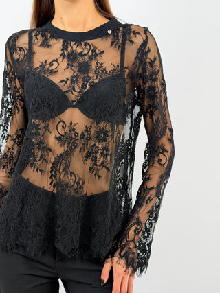 Black Lace Top