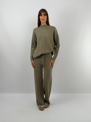 Coordinato Comfy in Maglia Verde