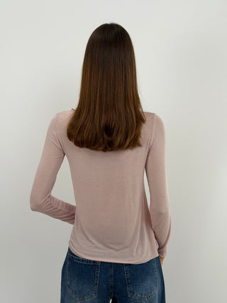 Pull Ultra-Léger avec Cachemire Rose Poudré