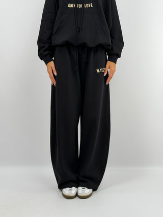 Set Felpa e Pantalone Nero - Lumina