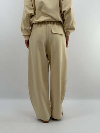 Set Felpa e Pantalone Crema - Lumina