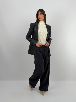 Pantalone Cargo Blu - Lumina