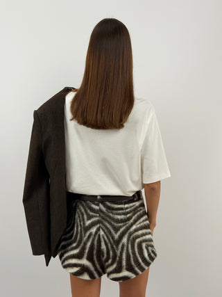 Zebra Print Shorts - Lumina