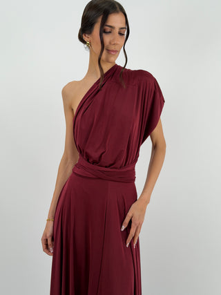 Abito Infinity Bordeaux