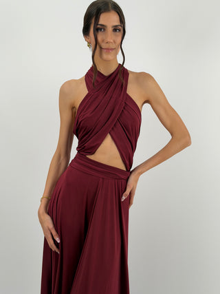 Abito Infinity Bordeaux