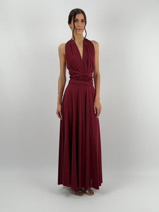 Abito Infinity Bordeaux