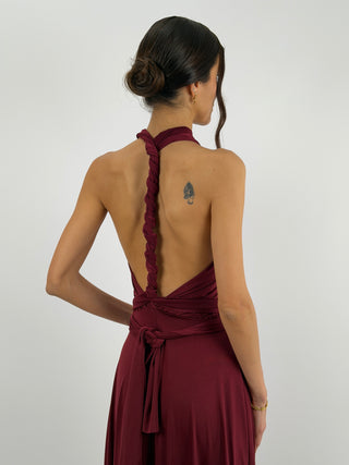 Abito Infinity Bordeaux
