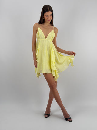 Abito con Ruches Giallo Lumina