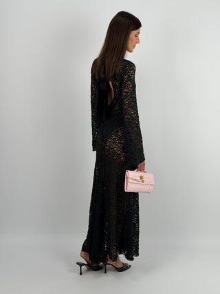 Abito Lungo Lumina in Pizzo Nero