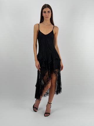 Abito in Pizzo Nero Lumina