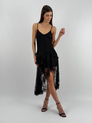 Abito in Pizzo Nero Lumina