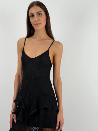 Abito in Pizzo Nero Lumina