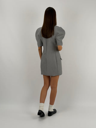 Abito Lumina con Maniche Ampie Grigio