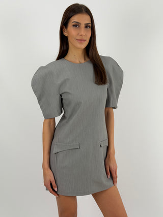 Abito Lumina con Maniche Ampie Grigio
