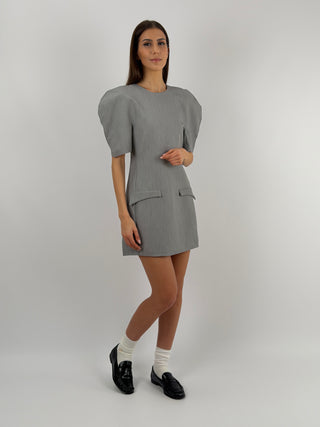 Abito Lumina con Maniche Ampie Grigio