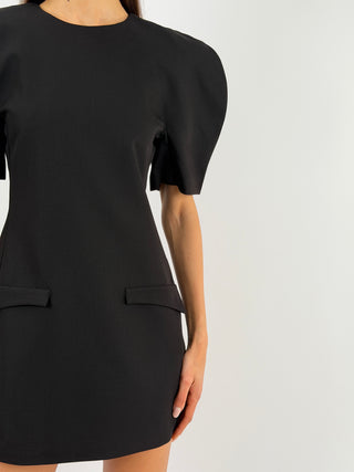 Abito Lumina con Maniche Ampie Nero