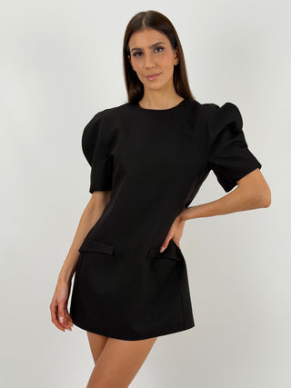 Abito Lumina con Maniche Ampie Nero