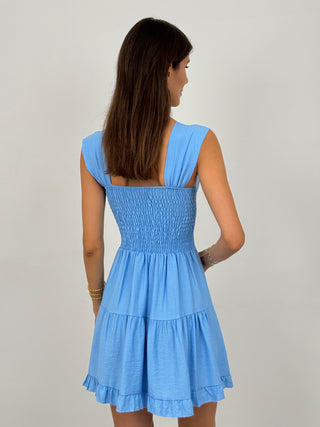 Abito Corto Mademoiselle Azzurro