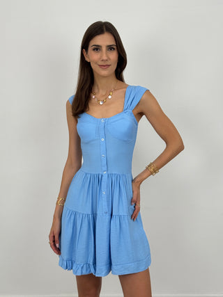 Abito Corto Mademoiselle Azzurro