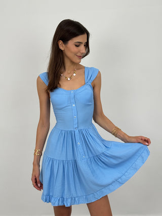 Abito Corto Mademoiselle Azzurro
