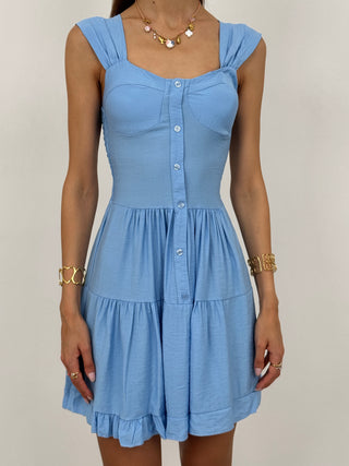 Abito Corto Mademoiselle Azzurro