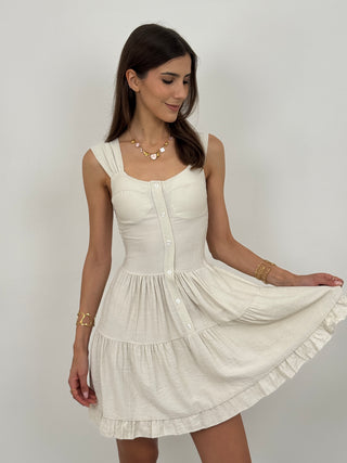 Abito Corto Mademoiselle Beige