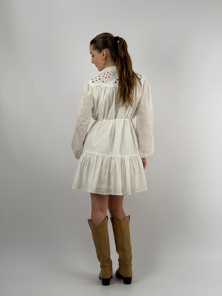 Abito Corto Chemisier Bianco