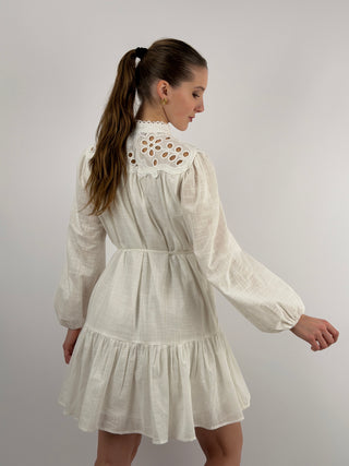 Abito Corto Chemisier Bianco