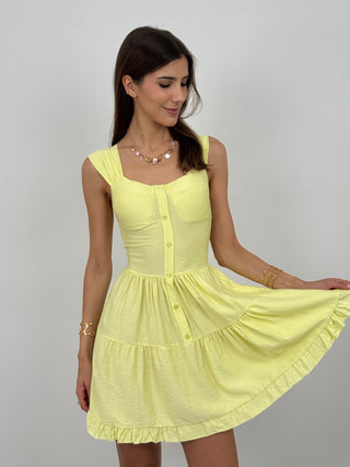 Abito Corto Mademoiselle Giallo