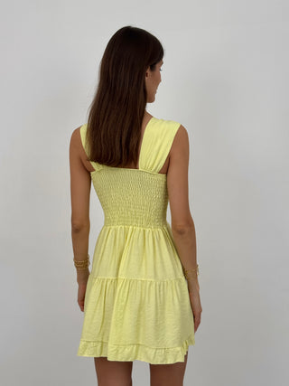 Abito Corto Mademoiselle Giallo