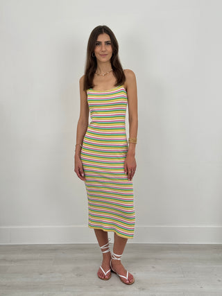 Abito a Righe Multicolor Polly