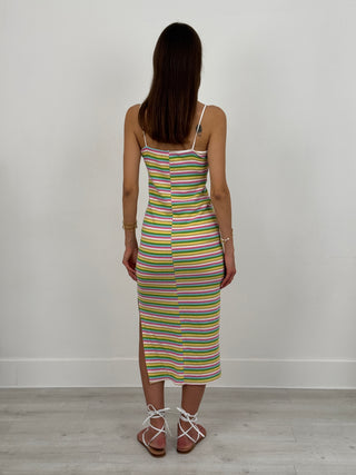 Abito a Righe Multicolor Polly