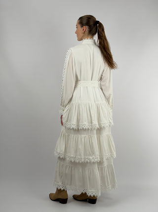 Abito Lungo Chemisier Bianco