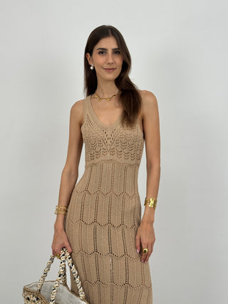 Abito Crochet Tropez Sabbia